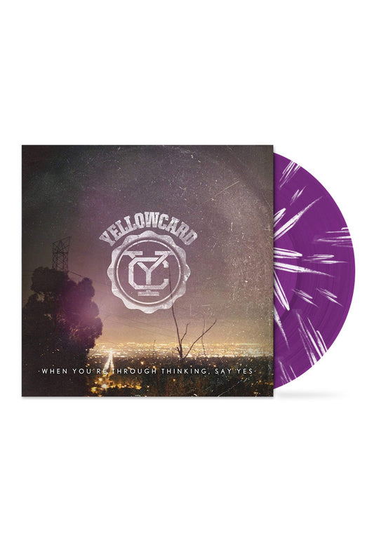 Yellowcard - When You're Through Thinking, Say Yes Purple w/White - Splattered LP | Neutral-Image