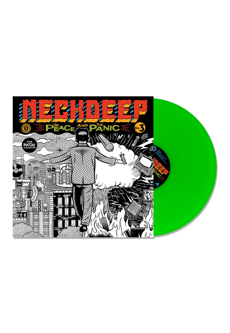 Neck Deep - The Peace And The Panic Neon Green - Colored Vinyl