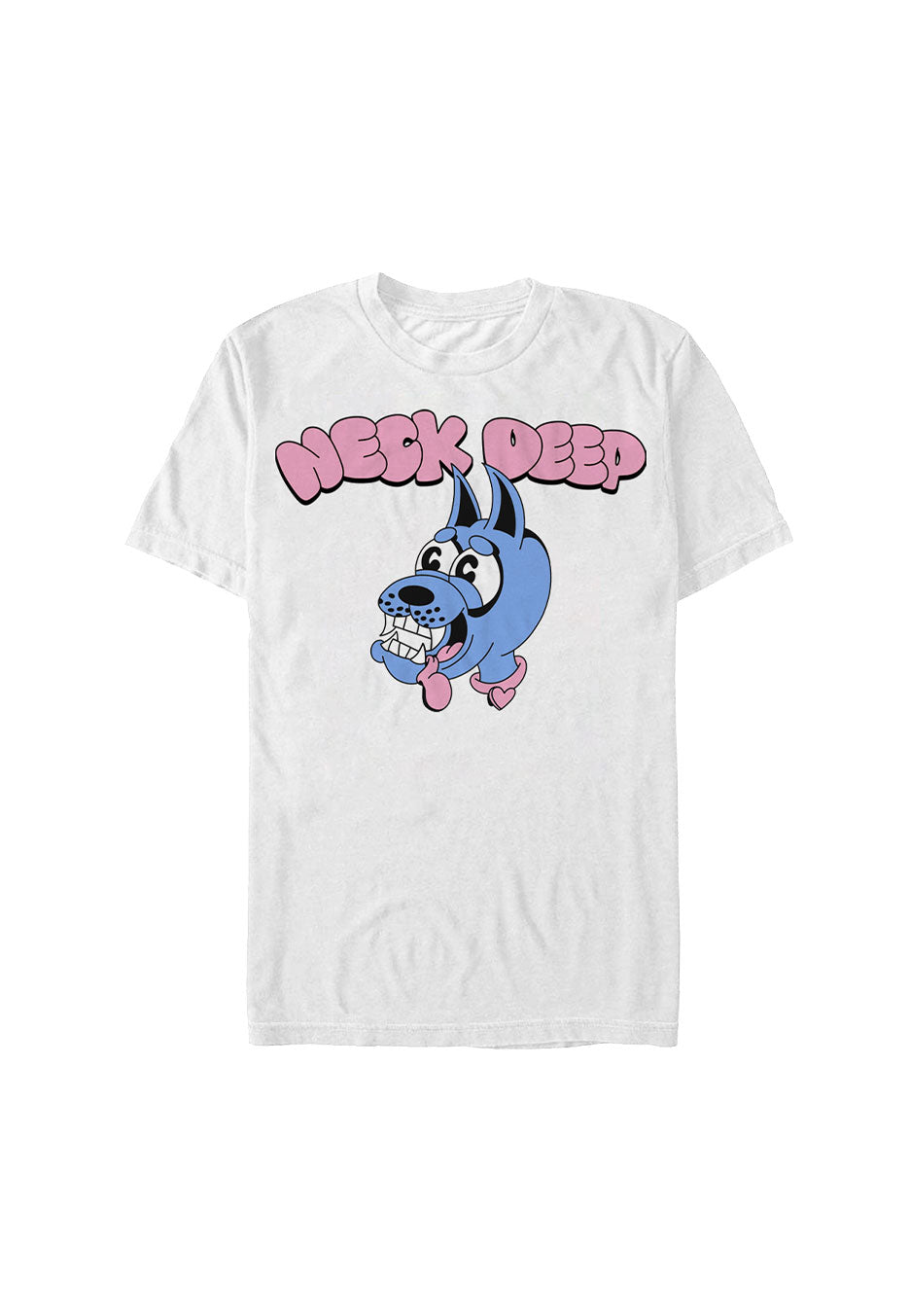 Neck Deep - Doggo White - T-Shirt