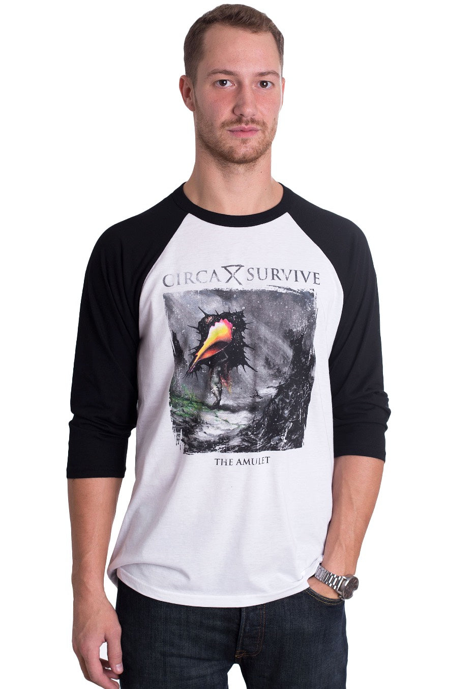 Circa Survive - The Amulet Cover White/Black - Longsleeve | Men-Image