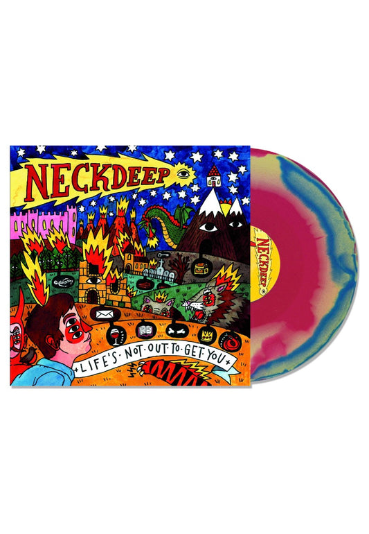 Neck Deep - Life's Not Out To Get You Pink, Blue And Yellow - Colored LP | Neutral-Image