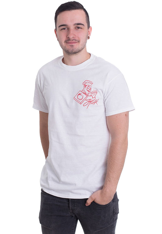 Sylar - Pizza White - T-Shirt | Men-Image