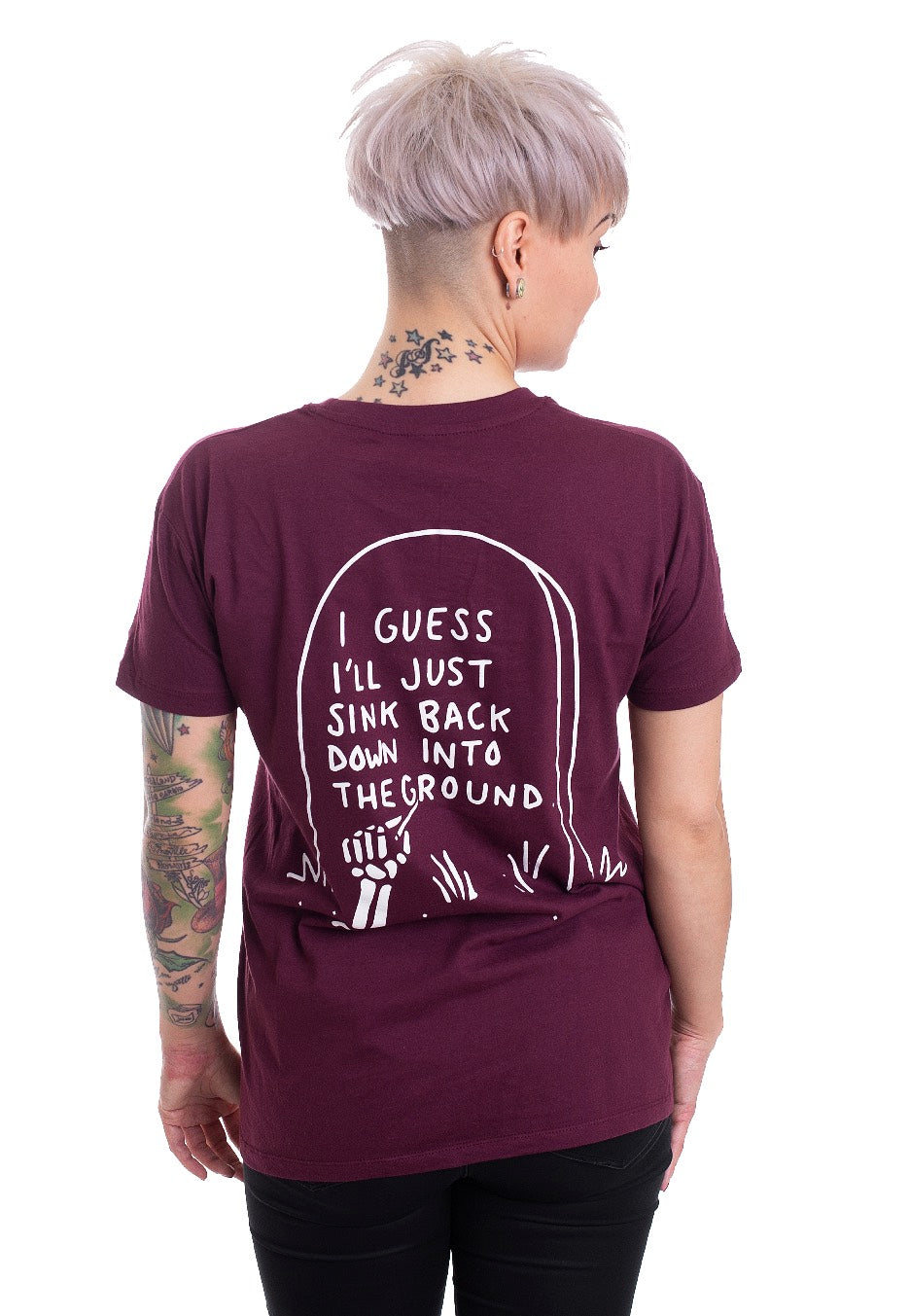 With Confidence - Sink Back Down Maroon - T-Shirt