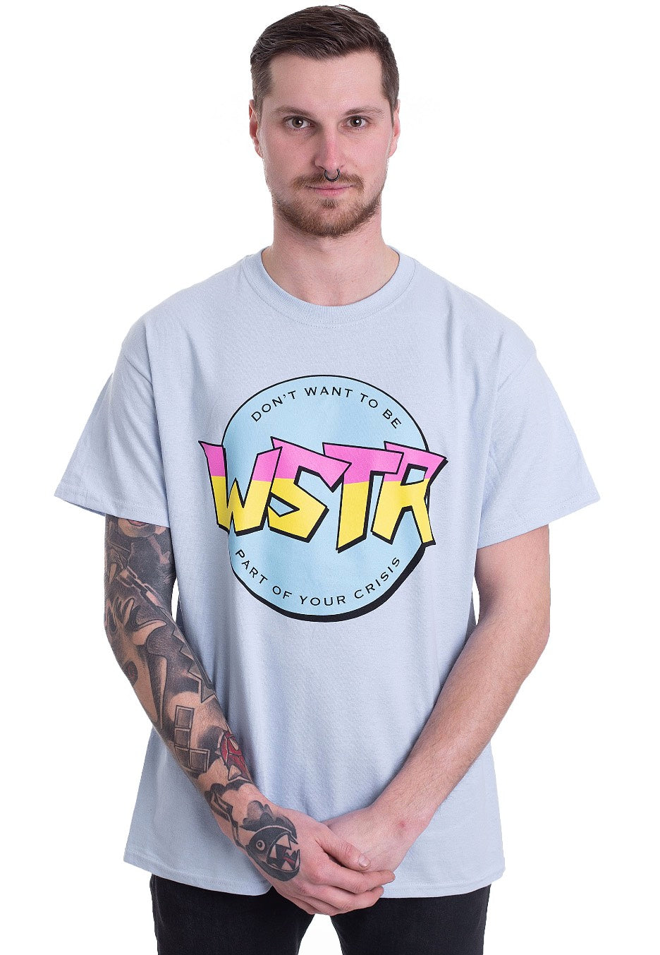 WSTR - Part Of Your Crisis Light Blue - T-Shirt | Men-Image